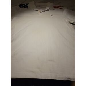 Vineyard Vines Mens USA Flag Golf Polo Shirt‎ M